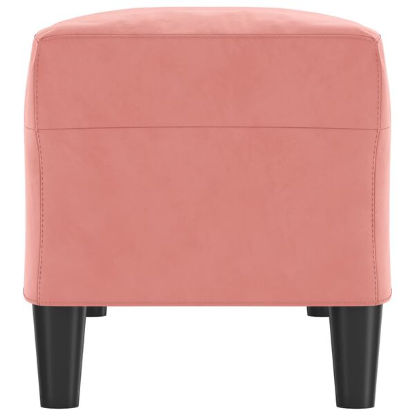 vidaXL Banc Rose 100x35x41 cm Velours