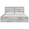 vidaXL Cadre de lit B&eacute;ton 200 x 200 cm Bois de pin massif