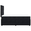 vidaXL Sommier &agrave; lattes de lit avec matelas Noir 90x190 cm Velours