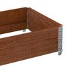 vidaXL Jardini&egrave;re marron 100x50 cm bois massif de pin
