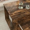 vidaXL Ensemble de tables basses 2 pcs Ch&ecirc;ne fum&eacute; Bois d'ing&eacute;nierie