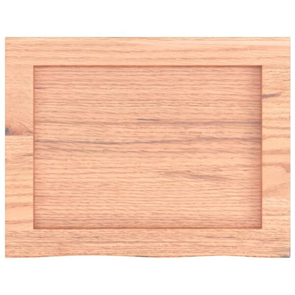 vidaXL Comptoir de salle de bain marron 40x30x(2-6) cm bois trait&eacute;