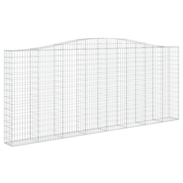 vidaXL Paniers &agrave; gabions arqu&eacute;s 10 pcs 400x30x160/180 cm Fer galvanis&eacute;