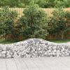 vidaXL Paniers &agrave; gabions arqu&eacute;s 15 pcs 200x50x40/60 cm fer galvanis&eacute;