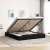 VidaXL Cadre de lit ottoman sans matelas noir 180x200 cm tissu