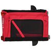 vidaXL Remorque de v&eacute;lo pour animaux de compagnie rouge et noir