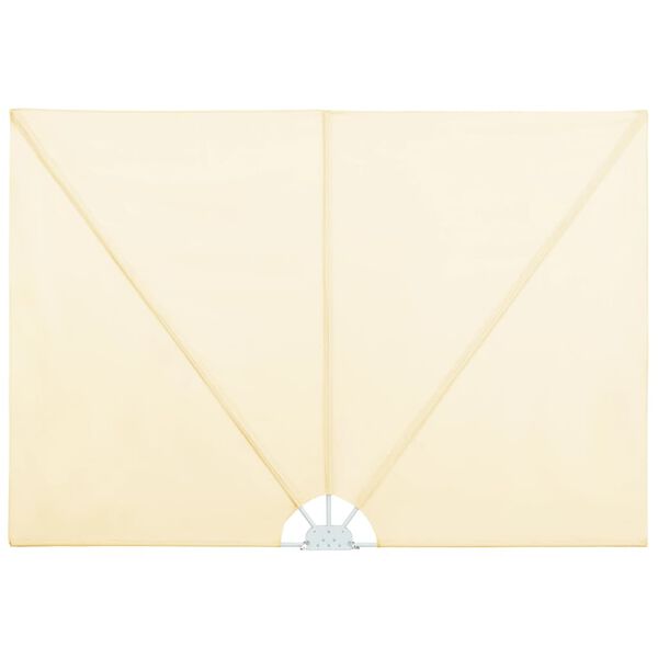 vidaXL Auvent latéral pliable de terrasse Crème 300 x 200 cm