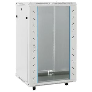 vidaXL Coffret de r&eacute;seau 18U 19" IP20 gris 60x60x100 cm