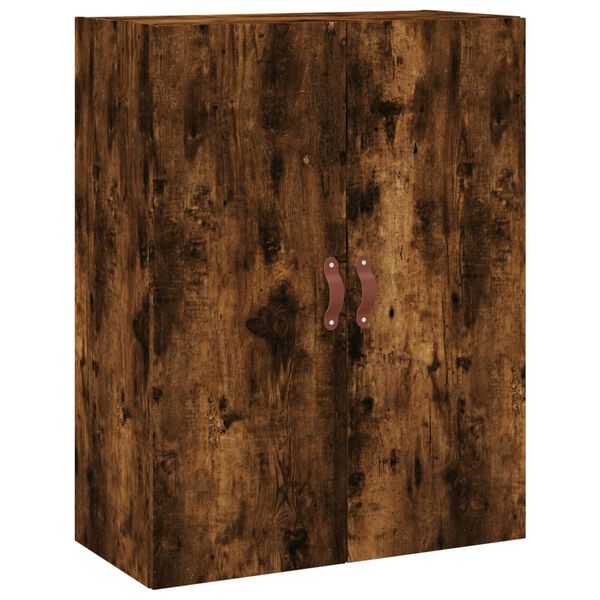 vidaXL Armoire murale ch&ecirc;ne fum&eacute; 69,5x34x90 cm