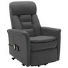 vidaXL Fauteuil de massage Anthracite Similicuir
