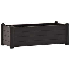 vidaXL Lit sur&eacute;lev&eacute; de jardin PP Anthracite 100x43x35 cm
