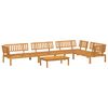 vidaXL Salon palette de jardin 5 pcs bois d'acacia massif
