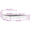 vidaXL Cadre de lit sans matelas ch&ecirc;ne sonoma 180x200 cm