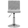 vidaXL Chaises pivotantes &agrave; manger lot de 4 gris clair velours