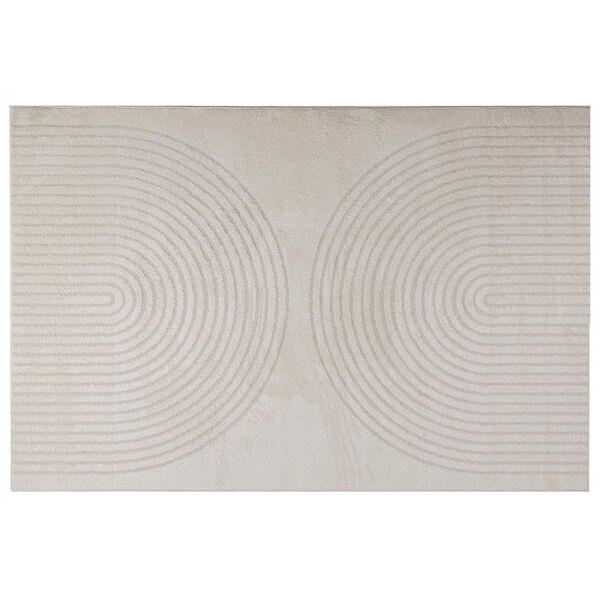 vidaXL Tapis de surface Rectangulaire Cr&egrave;me 230 x 160 cm