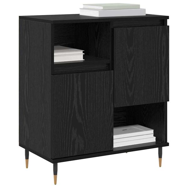 vidaXL Buffet Ch&ecirc;ne noir 60 x 35 x 70 cm