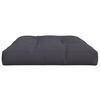 vidaXL Coussin de palette anthracite 120x80x12 cm tissu