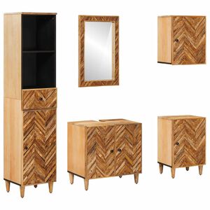 vidaXL Ensemble de Meubles de Salle de Bain 5 pi&egrave;ces