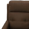 vidaXL Fauteuil de massage Marron Tissu