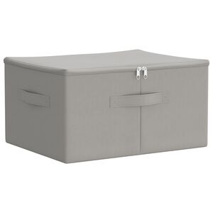 vidaXL Bo&icirc;te de rangement Tissu intiss&eacute; 43 x 34 x 23 cm 33,6 L Gris