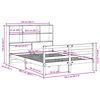 vidaXL Lit biblioth&egrave;que sans matelas blanc 160x200 cm bois pin massif