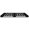 vidaXL Cadre de lit sans matelas noir bois de pin massif