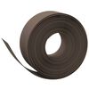 vidaXL Bordure de jardin marron 10 m 20 cm poly&eacute;thyl&egrave;ne