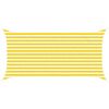 vidaXL Voile d'ombre Jaune et blanc 4 x 2 m 100 % polyester Oxford