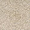vidaXL Tapis de surface Rectangulaire Naturel et Blanc 80 x 150 cm