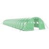 vidaXL Serre avec cadre en acier vert 80 m&sup2; 20x4x2 m