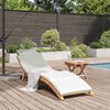 vidaXL Transat de jardin Marron 198 x 55 x 58,5 cm Bois de teck massif