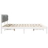 vidaXL Cadre de lit Gris clair 200 x 200 cm Pin massif