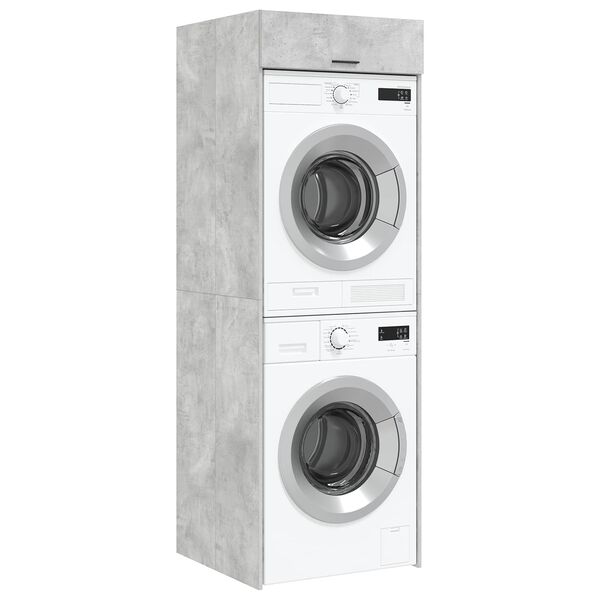 vidaXL Armoire pour machine &agrave; laver B&eacute;ton 67,5 x 68 x 200 cm