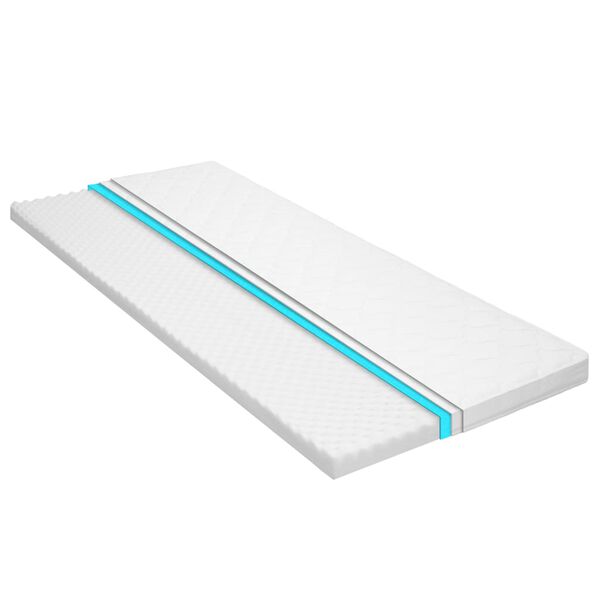 vidaXL Sur-matelas 120 x 200 cm Mousse froide Profil d'&oelig;uf 6 cm