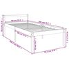 vidaXL Lit pour personne &acirc;g&eacute;e 90x200 cm bois massif de pin