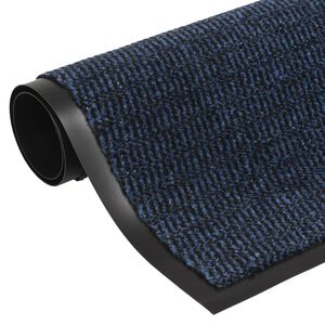 vidaXL Paillasson touffet&eacute; 60x150 cm Bleu