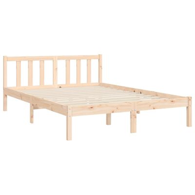 vidaXL Cadre de lit sans matelas bois de pin massif