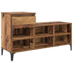 vidaXL Cabinet &agrave; chaussures 102 x 36 x 60 cm Bois d'ing&eacute;nierie