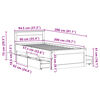 vidaXL Cadre de lit sans matelas avec t&ecirc;te de lit 90x200 cm bois pin