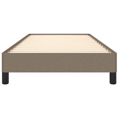 vidaXL Cadre de lit sans matelas taupe 90x200 cm tissu