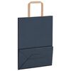 vidaXL Sacs en papier 50 pcs avec poign&eacute;es bleu 21x11x28 cm