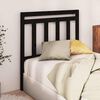 vidaXL T&ecirc;te de lit Noir 106x4x100 cm Bois massif de pin
