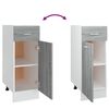 vidaXL Armoire &agrave; tiroirs inf&eacute;rieure "Lyon" Gris Sonoma 30 x 46 x 81,5 cm Bois d'ing&eacute;nierie