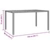 vidaXL Ensemble de salle &agrave; manger pour jardin 7 pcs Noir et Marron