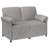 vidaXL Sofa 2 places Gris clair 138 x 83 x 95 cm Velours