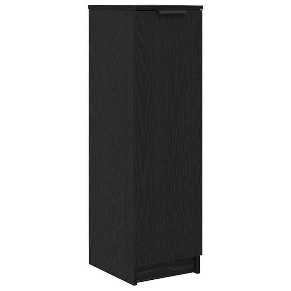 vidaXL Cabinet &agrave; chaussures avec &eacute;tag&egrave;re Ch&ecirc;ne noir 29,5 x 35 x 101 cm