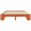 vidaXL Cadre de lit Brun cire 150 x 200 cm Pin massif
