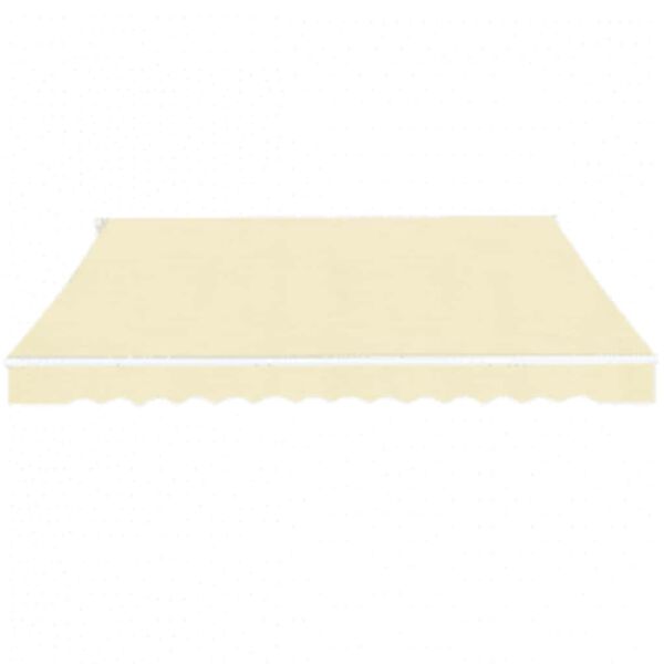 vidaXL Auvent pliable manuel 600 cm Cr&egrave;me