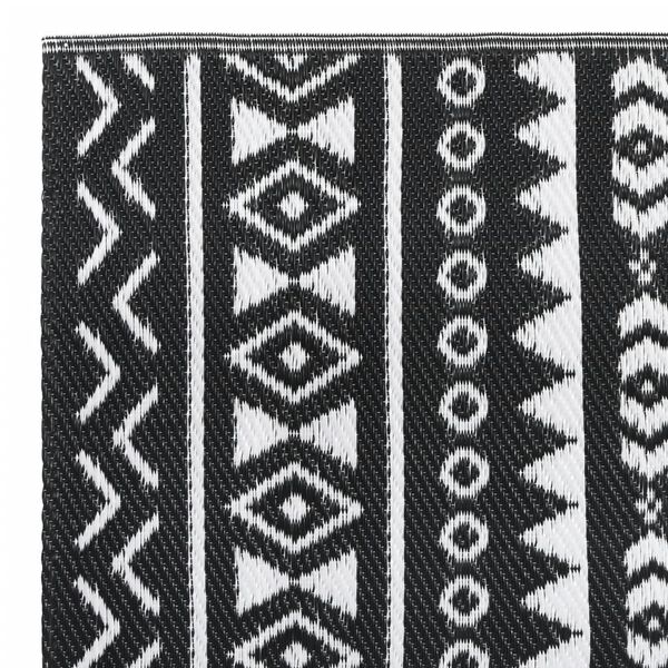 vidaXL Tapis d'ext&eacute;rieur ARAKIL noir 80x250 cm PP