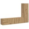 vidaXL Meubles TV muraux 3 pcs ch&ecirc;ne artisanal bois d'ing&eacute;nierie